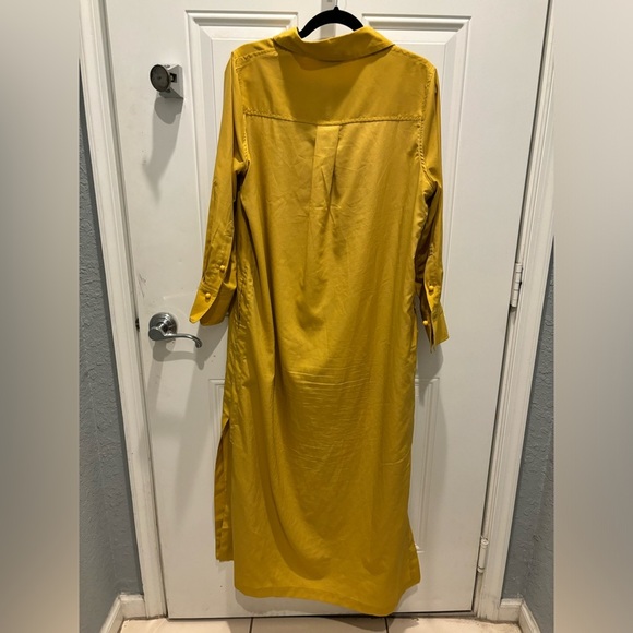 Tuckenuck mustard caftan dress size L - Picture 2 of 4